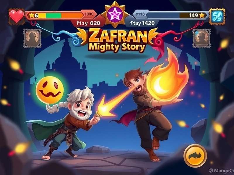 Zafran Mighty Story Combat Screen